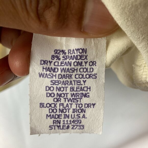 White House Black Market Women's Rhinestone Ornament Detail Wrap Top Size Small - Picture 7 of 9